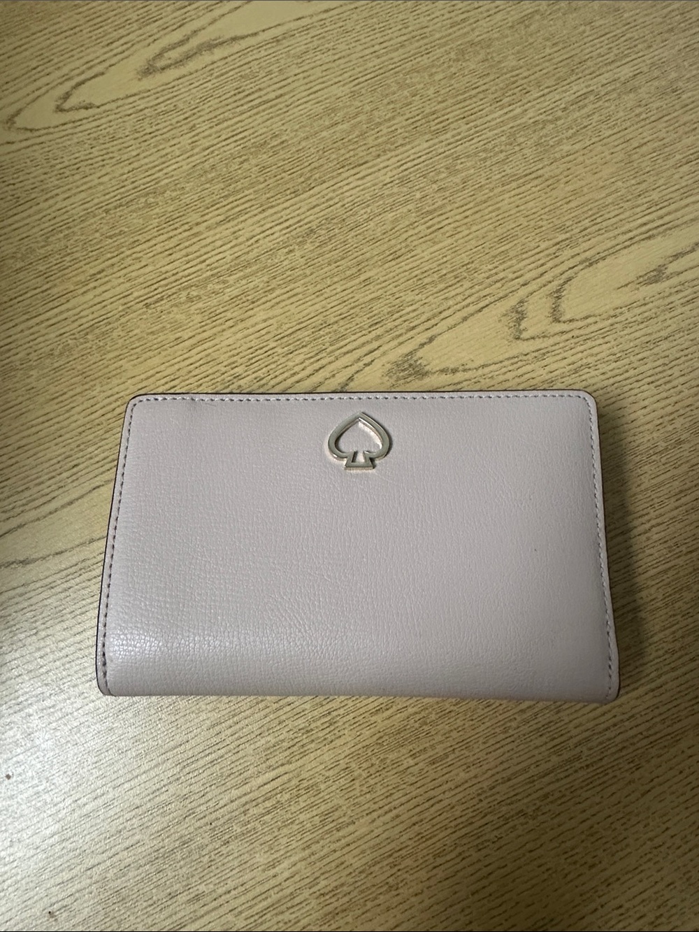 Kate Spade Adel Medium Bifold Leather Wallet Light Pink Cutout Spade